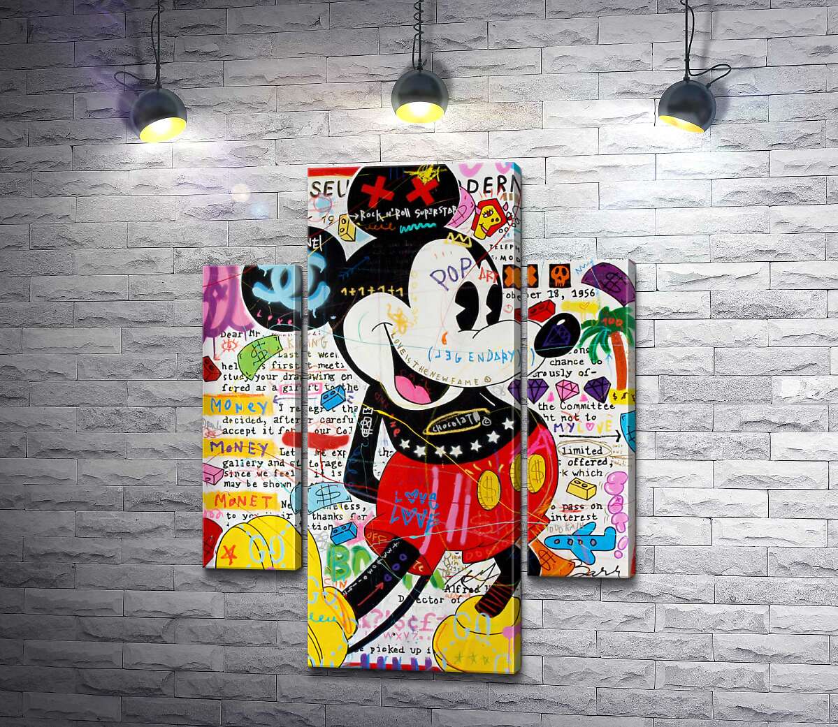 

Модульная картина ArtPoster Музейный Микки (Musey Mickey) - Джисбар 100x134 см Модуль №7