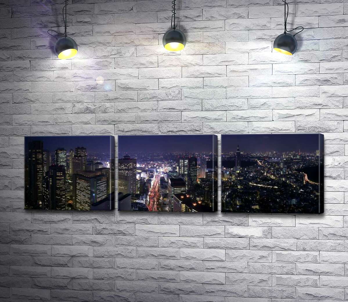 

Модульная картина ArtPoster Напряженный трафик мегаполиса Токио 132x39 см Модуль №11