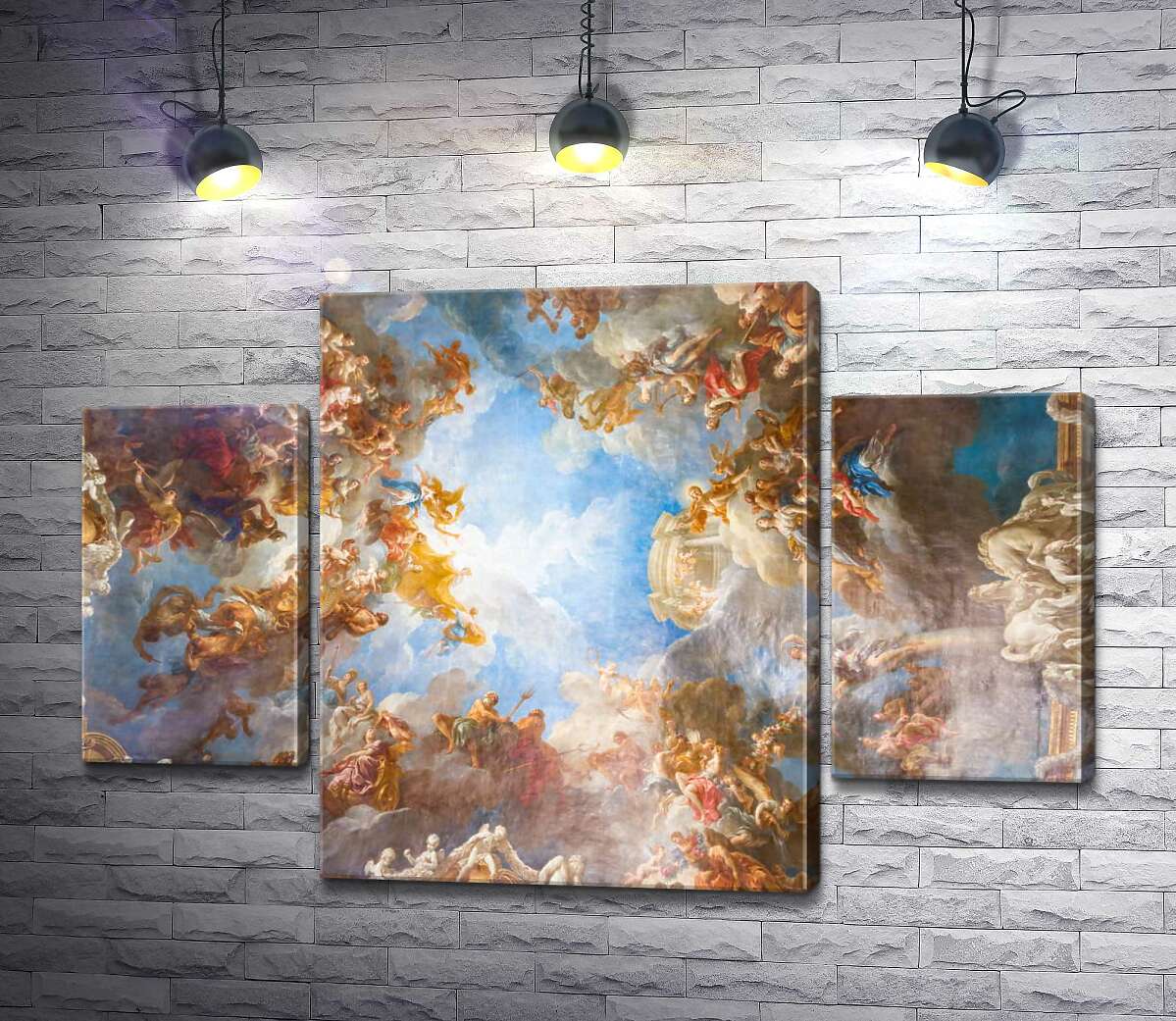 

Модульная картина ArtPoster Небесно красивый потолок в Зеркальном зале (Hall of Mirrors) французского Версаля (Palace of Versailles) 80x54 см Модуль №7