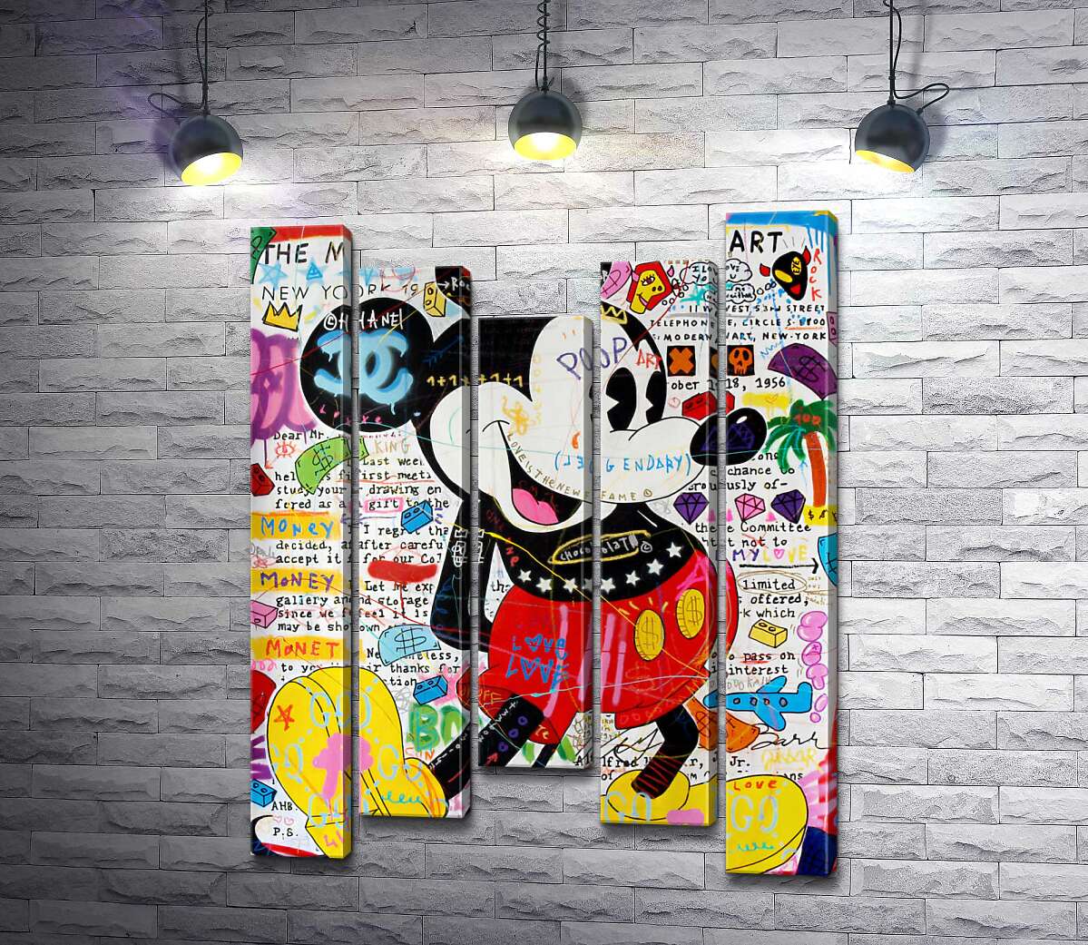 

Модульная картина ArtPoster Музейный Микки (Musey Mickey) - Джисбар 100x134 см Модуль №28