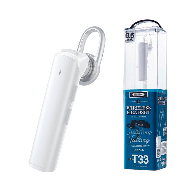 

Bluetooth гарнитура Remax RB-T33 белая