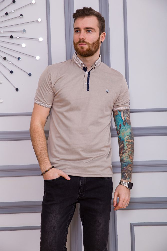 

Поло мужское цвет бежевый размер  FG_06827, Поло мужское цвет бежевый размер L FG_06827