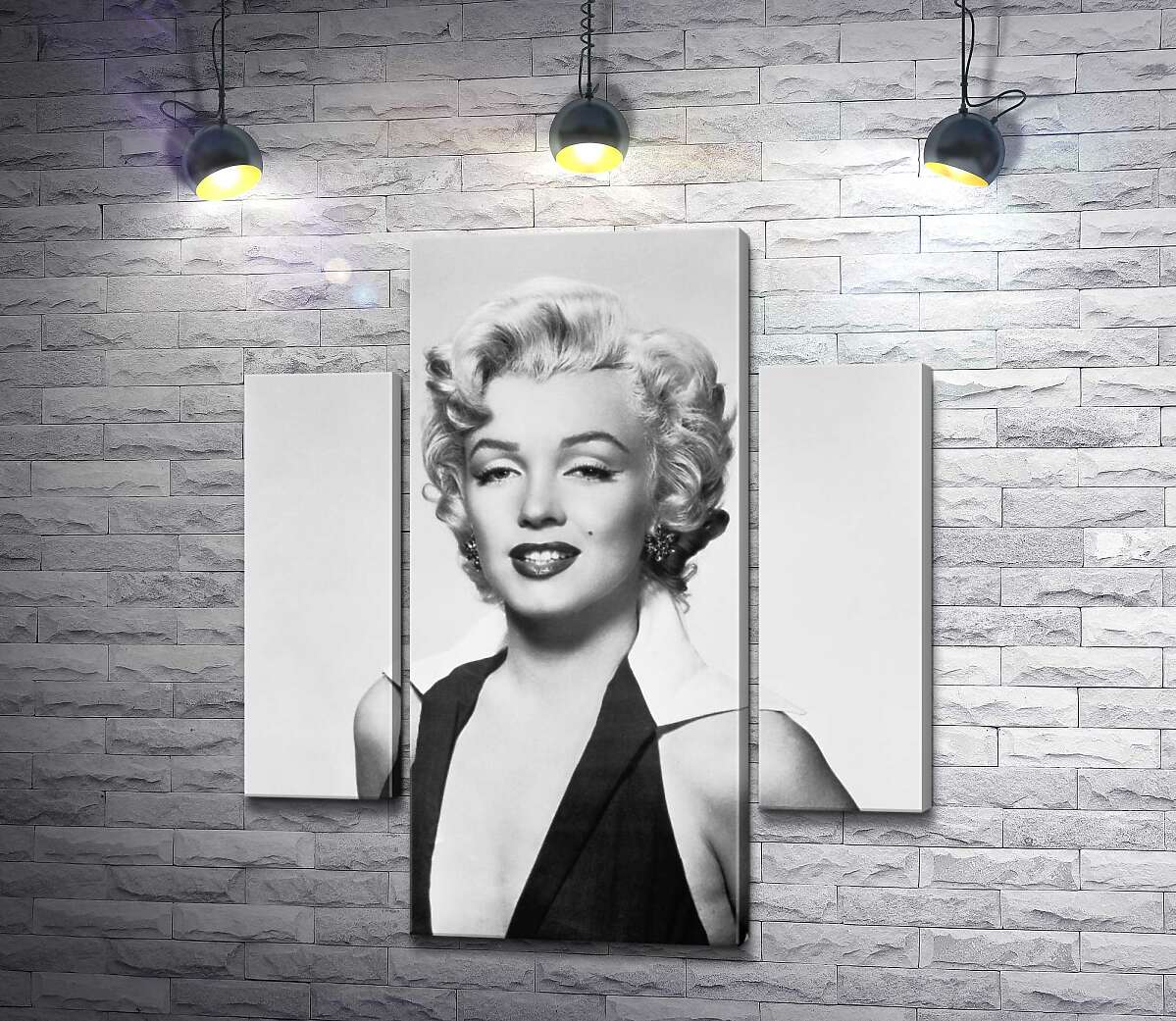 

Модульная картина ArtPoster Портрет Мэрилин Монро (Marilyn Monroe) в откровенном платье и черно-белых тонах 100x115 см Модуль №7