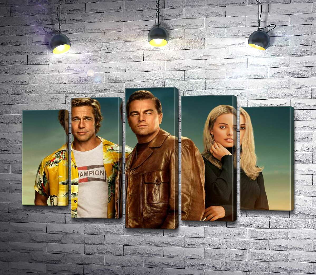 

Модульная картина ArtPoster Постер с героями фильма "Однажды в Голливуде" (Once Upon A Time In Hollywood) 100x62 см Модуль №26