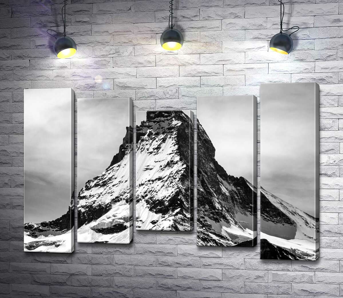 

Модульная картина ArtPoster Острый заснеженный шпиль горы Маттерхорн 130x90 см Модуль №28