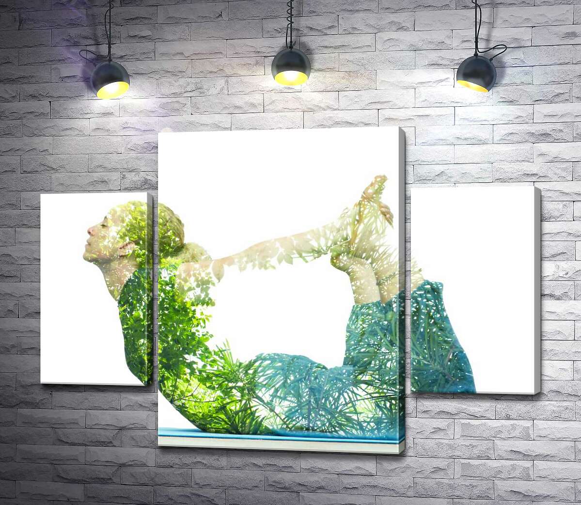 

Модульная картина ArtPoster Природа оживает в позе йоги 100x74 см Модуль №7