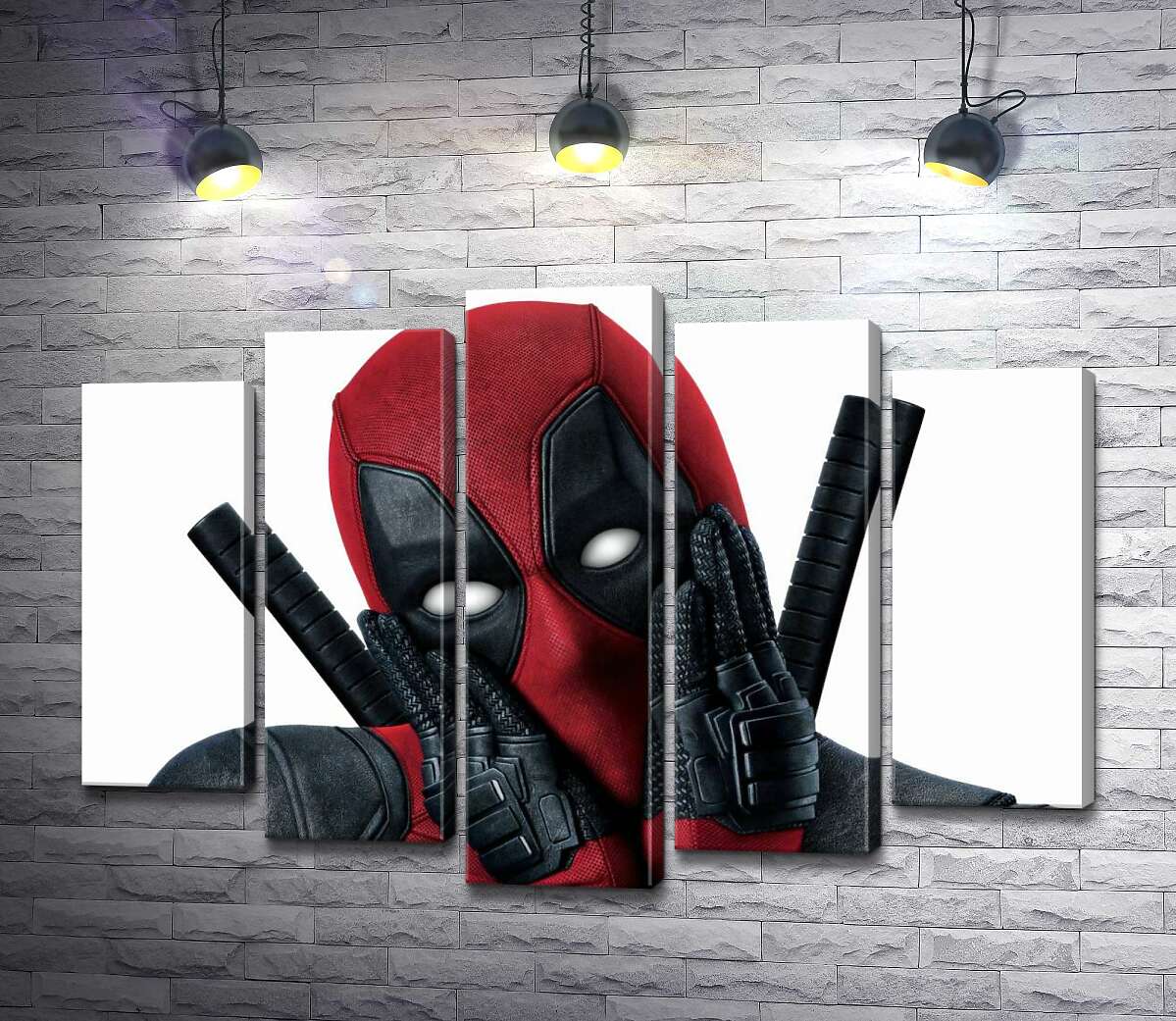 

Модульная картина ArtPoster Портрет Дэдпула , который мило позирует 130x93 см Модуль №26