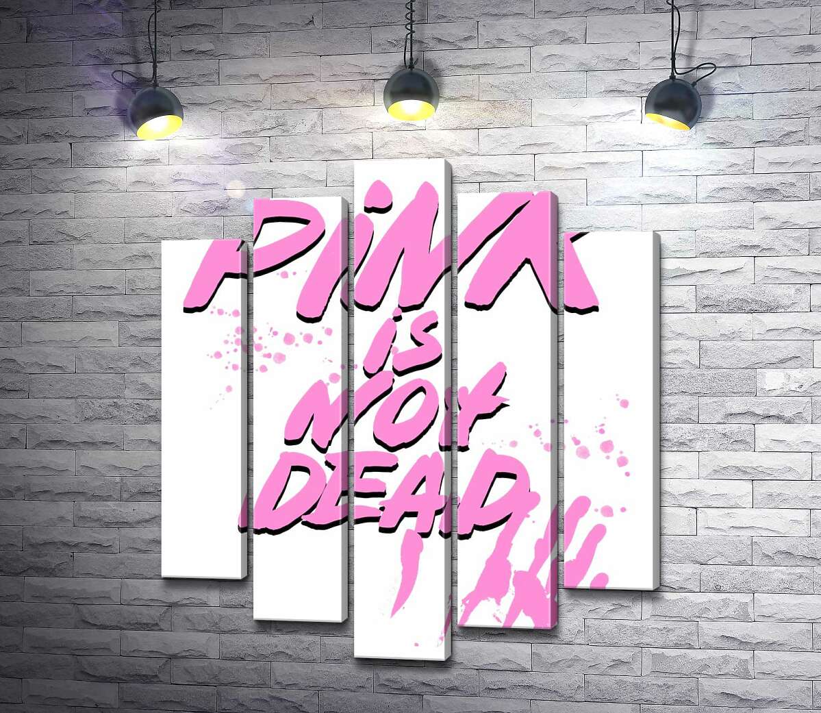 

Модульная картина ArtPoster Провоцирующая надпись "pink is not dead" 130x156 см Модуль №26