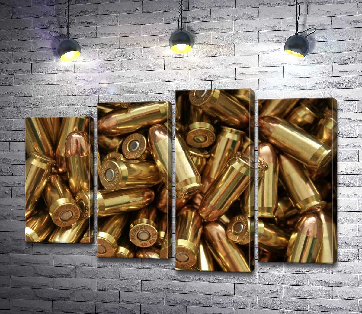 

Модульная картина ArtPoster Патроны для оружия 100x69 см Модуль №21