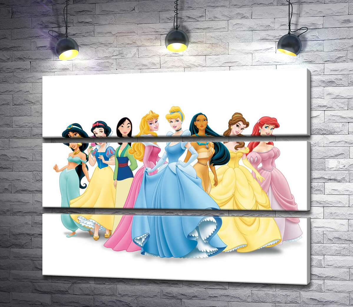 

Модульная картина ArtPoster Прекрасные принцессы мультфильмов "Дисней" 78x60 см Модуль №13