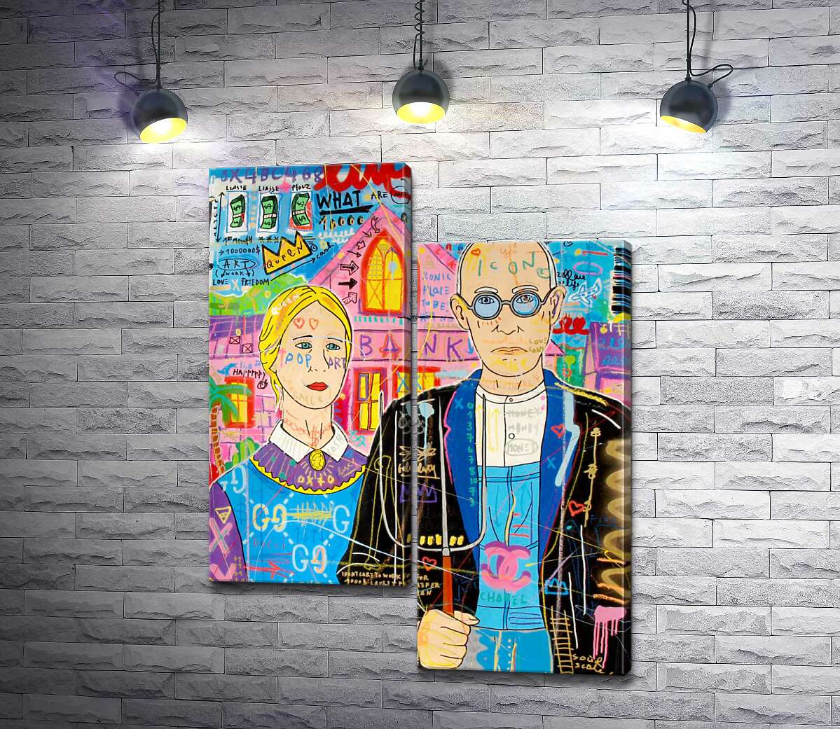 

Модульная картина ArtPoster Пара - Джисбар 50x66 см Модуль №5
