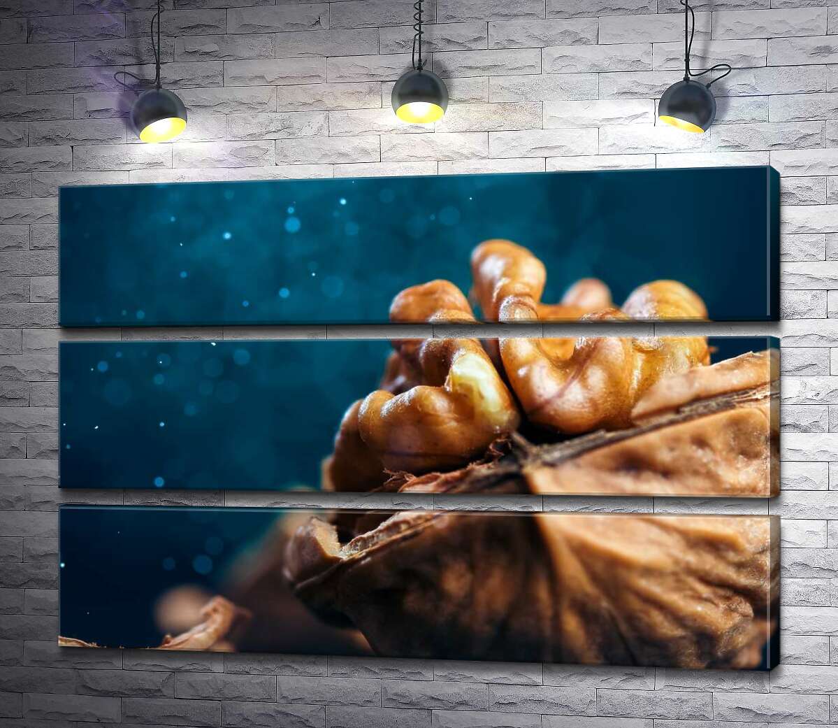 

Модульная картина ArtPoster Очищенная половинка грецкого ореха 90x60 см Модуль №13