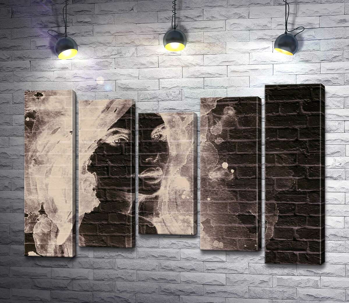 

Модульная картина ArtPoster Портрет девушки на стене 100x70 см Модуль №28