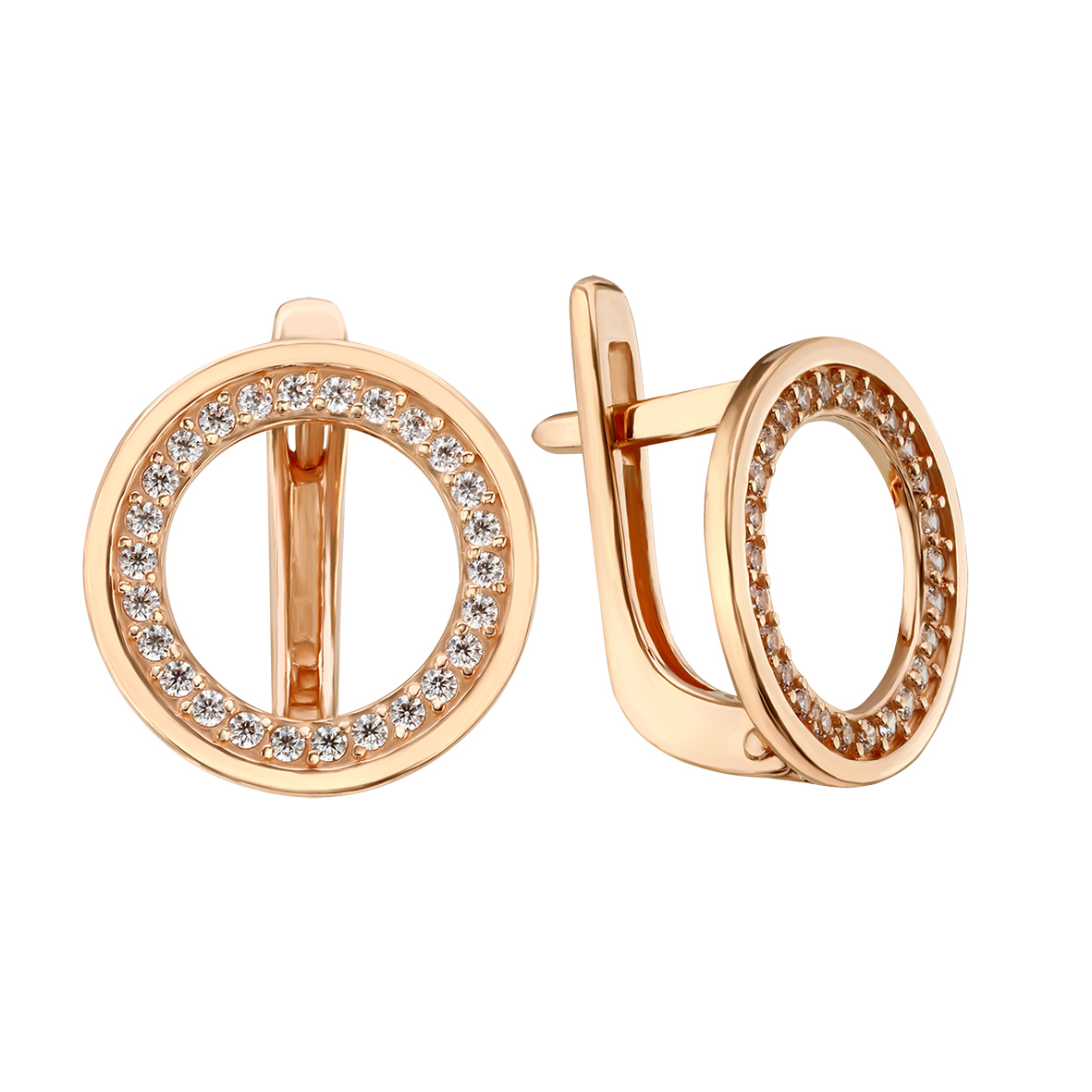 

Золотые серьги с фианитами Tango Jewellery Company 490059