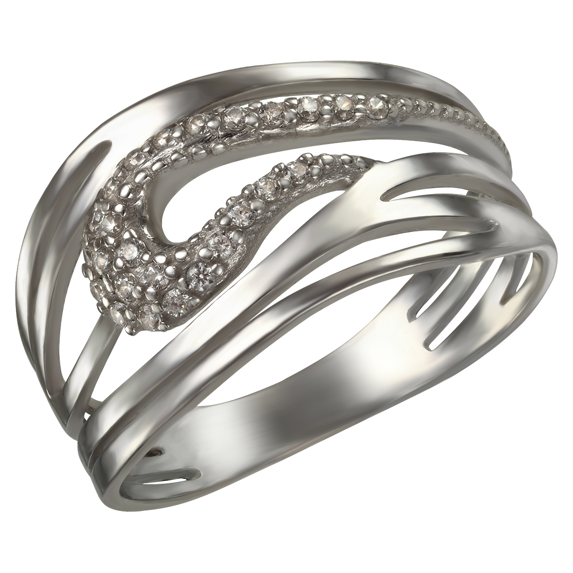 

Серебряное кольцо с фианитами Tango Jewellery Company 380219С размер 17