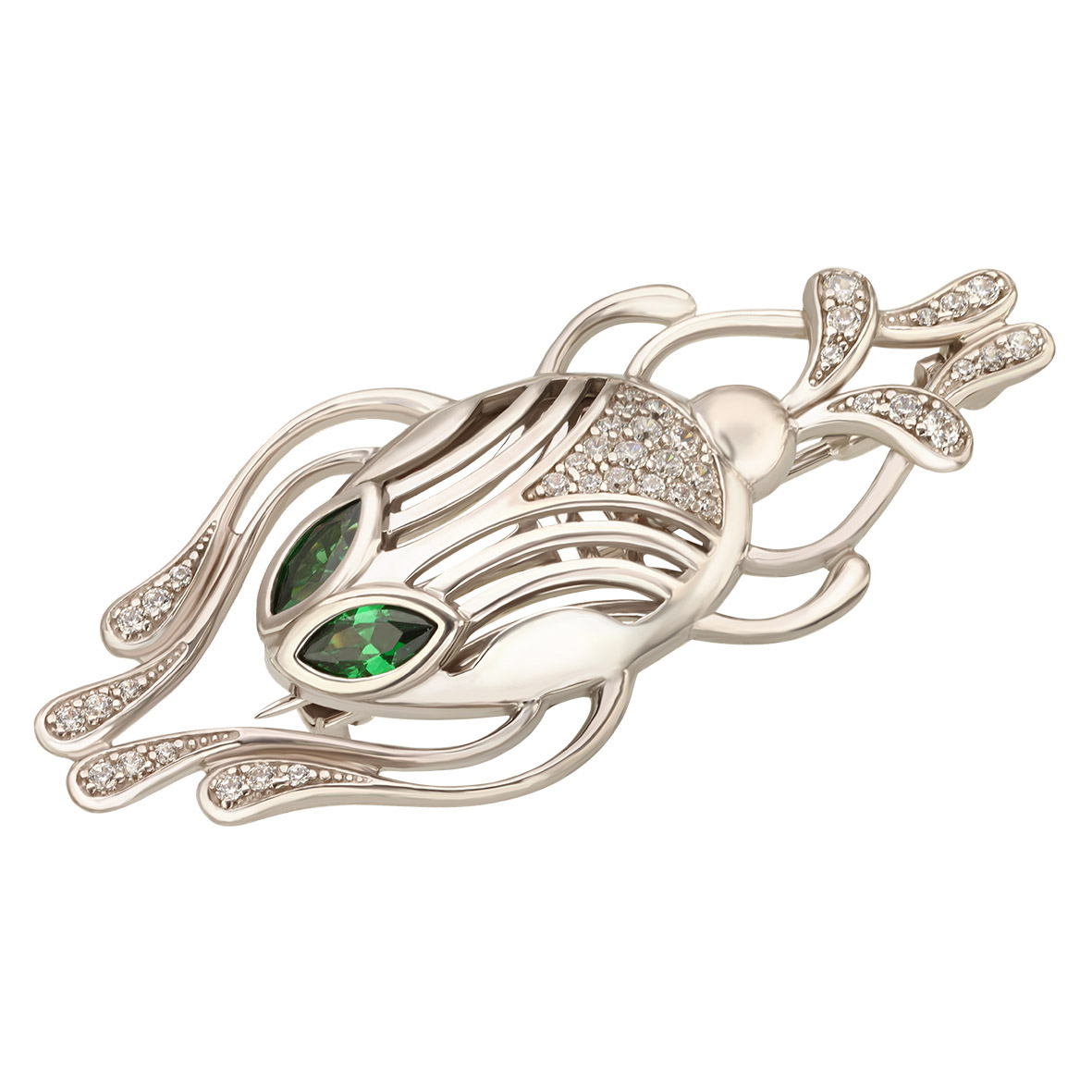 

Серебряная брошь с фианитами Tango Jewellery Company 660135С