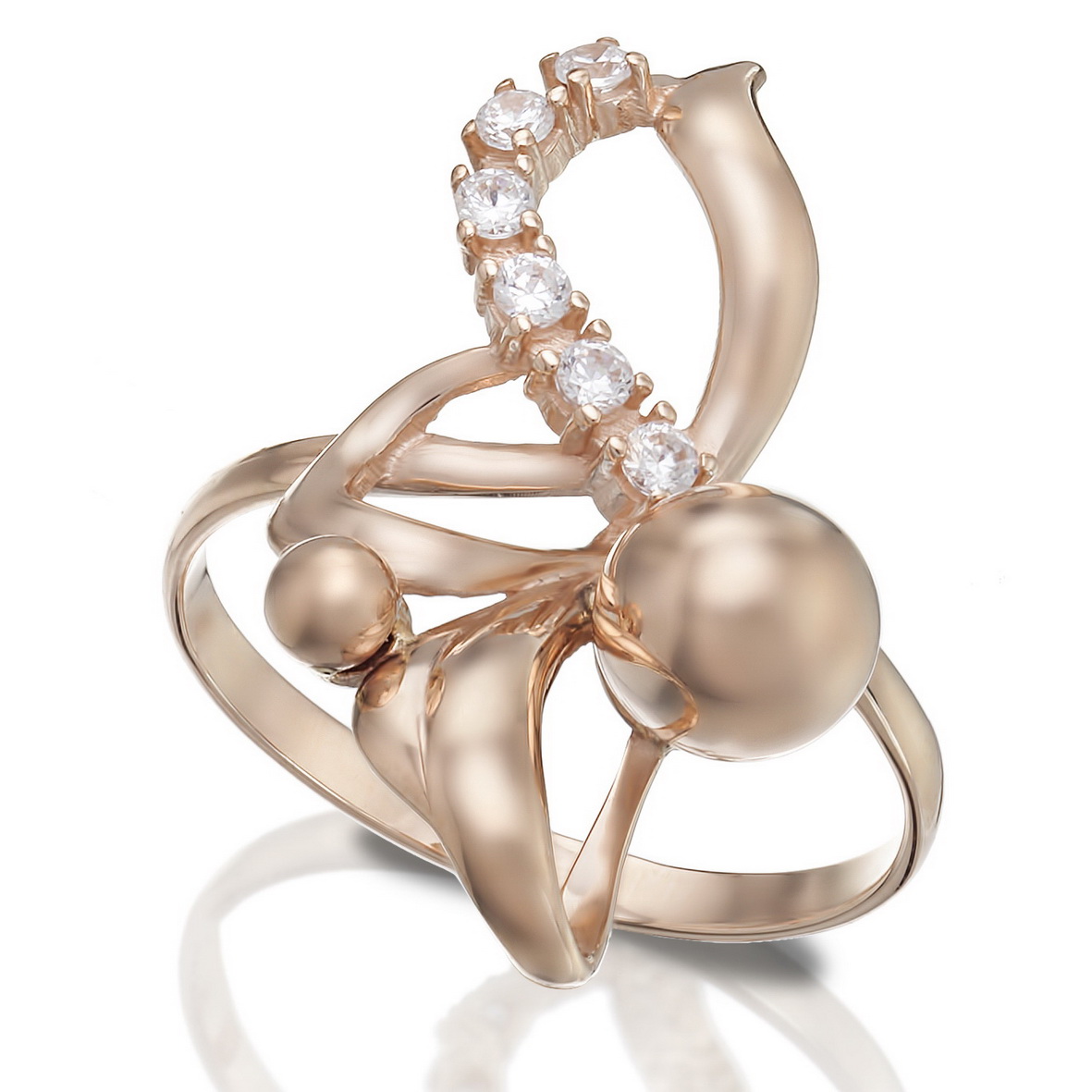

Золотое кольцо с фианитами Tango Jewellery Company 330930 размер 18