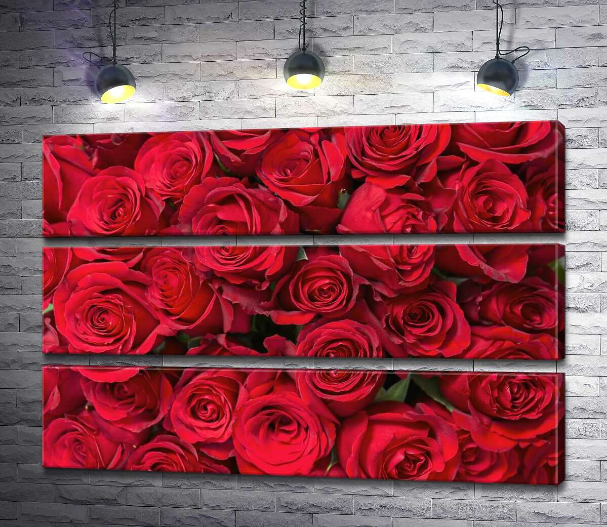 

Модульная картина ArtPoster Розы в багряном ковре 130x87 см Модуль №13