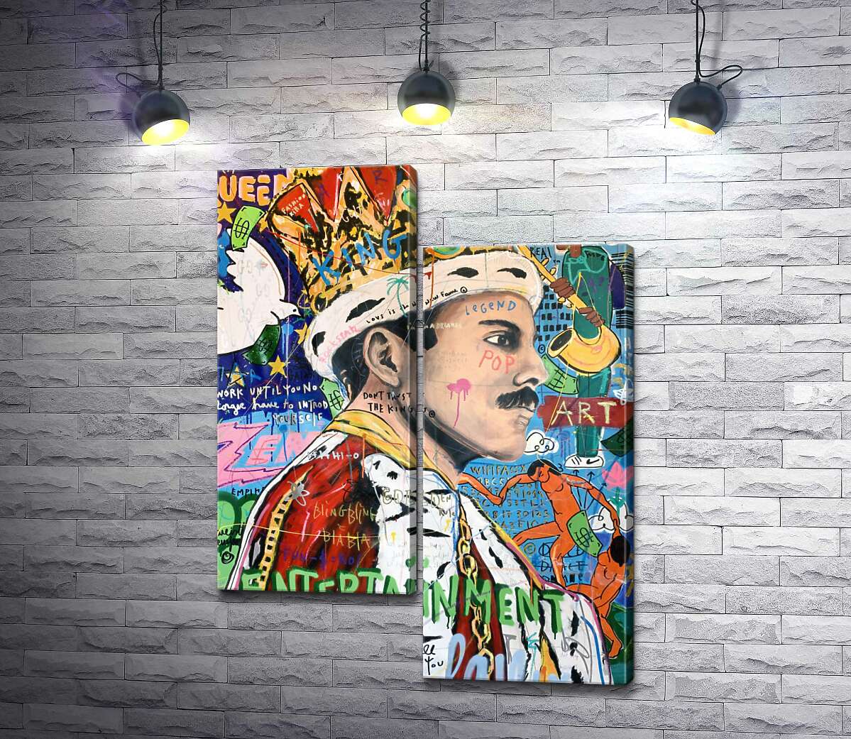 

Модульная картина ArtPoster Развлечение короля (King entertainment) – Джисбар 50x68 см Модуль №5
