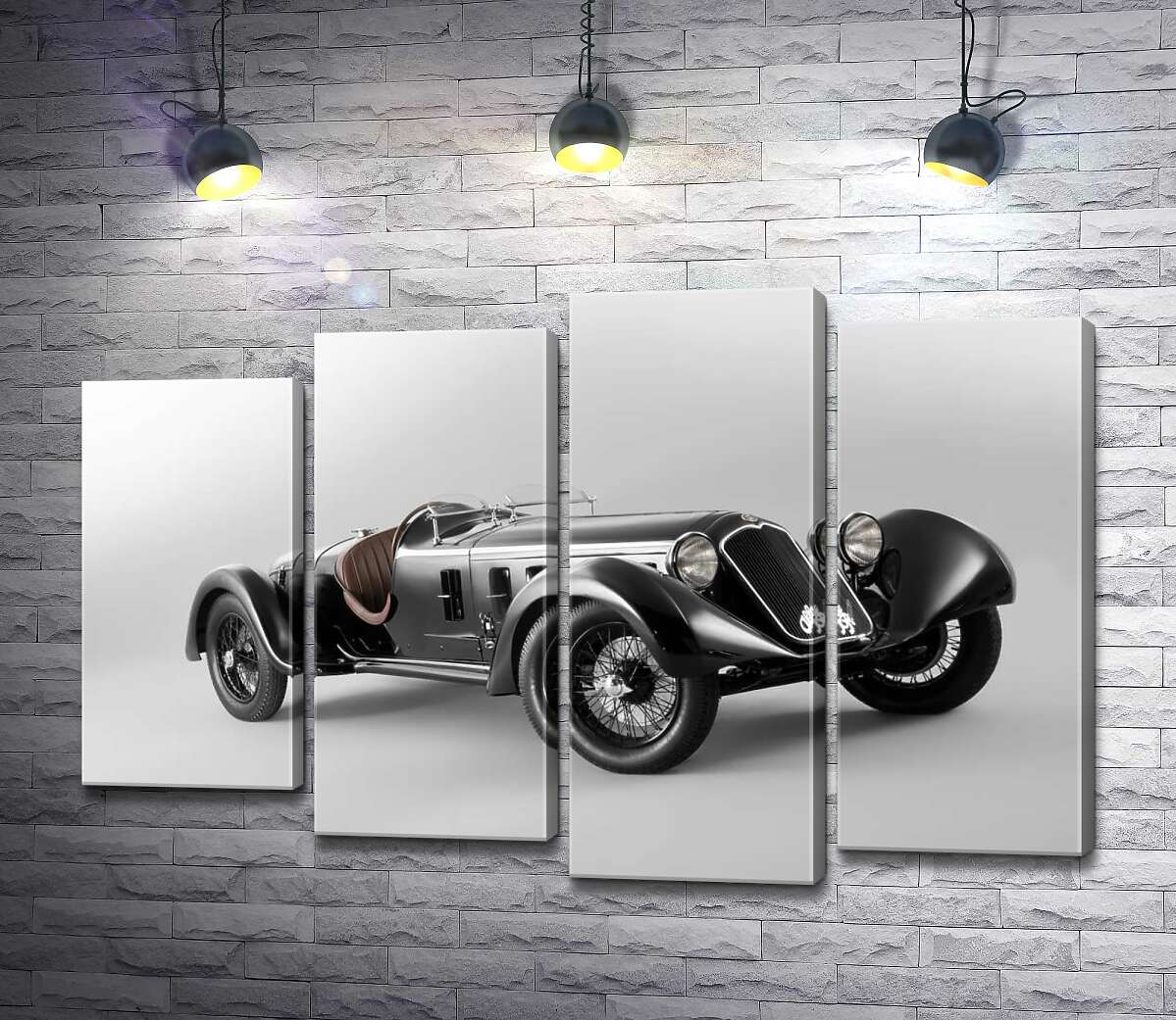 

Модульная картина ArtPoster Ретро-автомобиль Alfa Romeo 6C 100x69 см Модуль №21