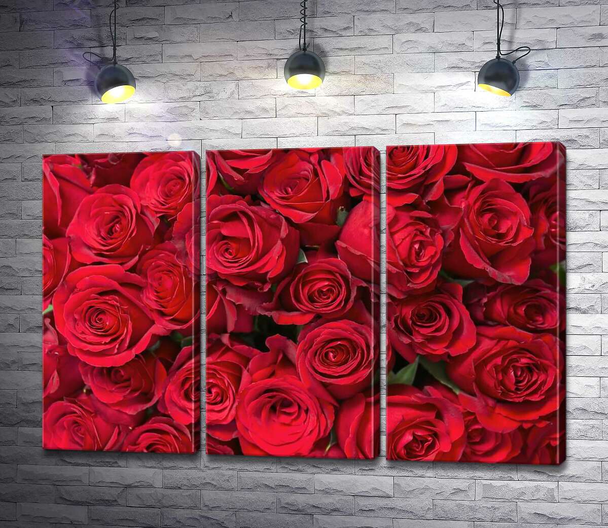 

Модульная картина ArtPoster Розы в багряном ковре 132x86 см Модуль №11