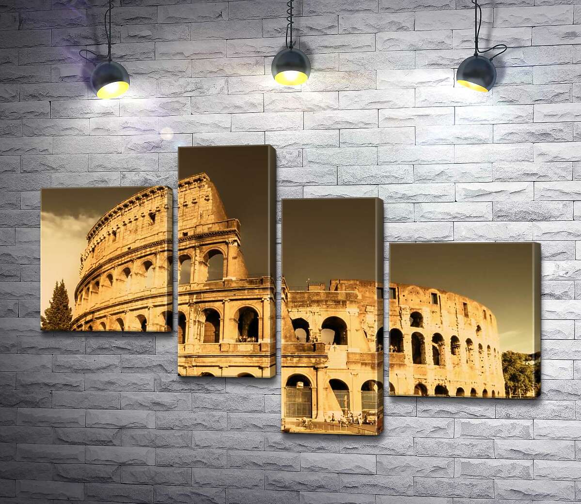 

Модульная картина ArtPoster Руины эпохи в грандиозной постройке Колизея 100x69 см Модуль №20