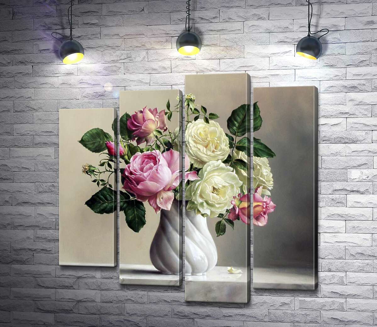 

Модульная картина ArtPoster Розы в вазе - Питер Вагеманс (Pieter Wagemans) 80x80 см Модуль №21