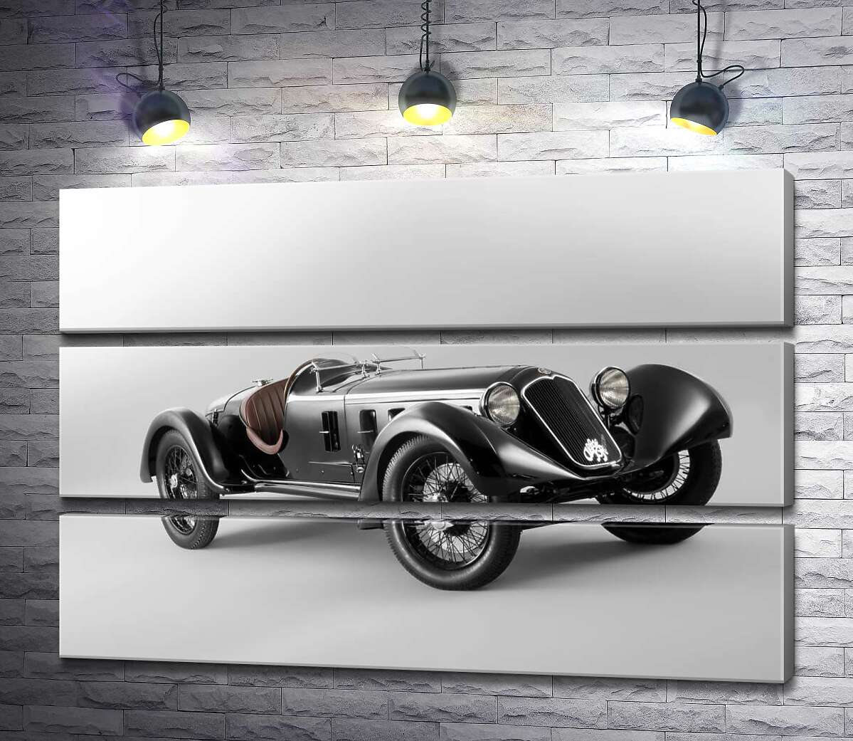 

Модульная картина ArtPoster Ретро-автомобиль Alfa Romeo 6C 90x60 см Модуль №13