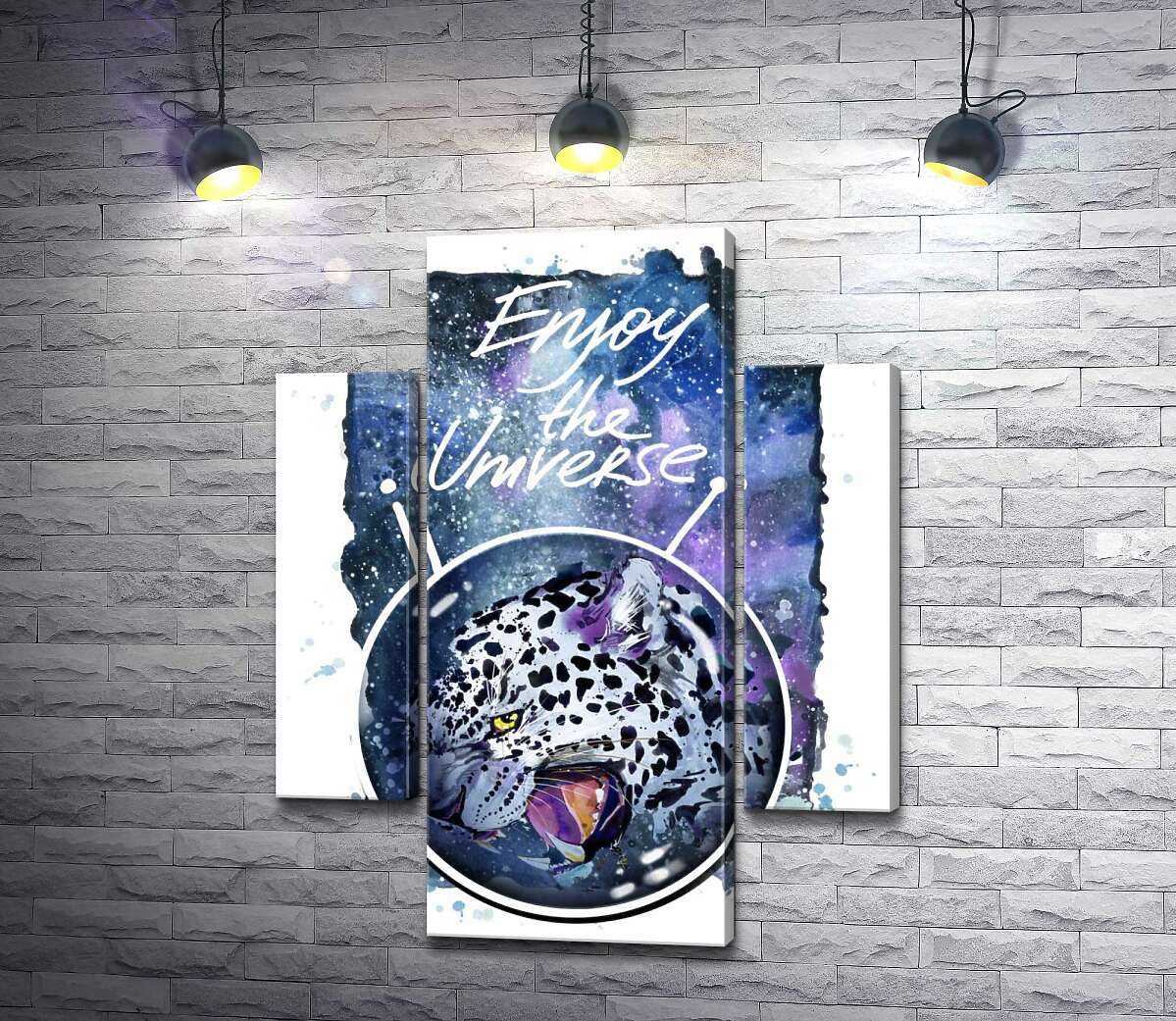 

Модульная картина ArtPoster Пятнистый леопард в космосе под названием "Enjoy the Universe" 131x168 см Модуль №7