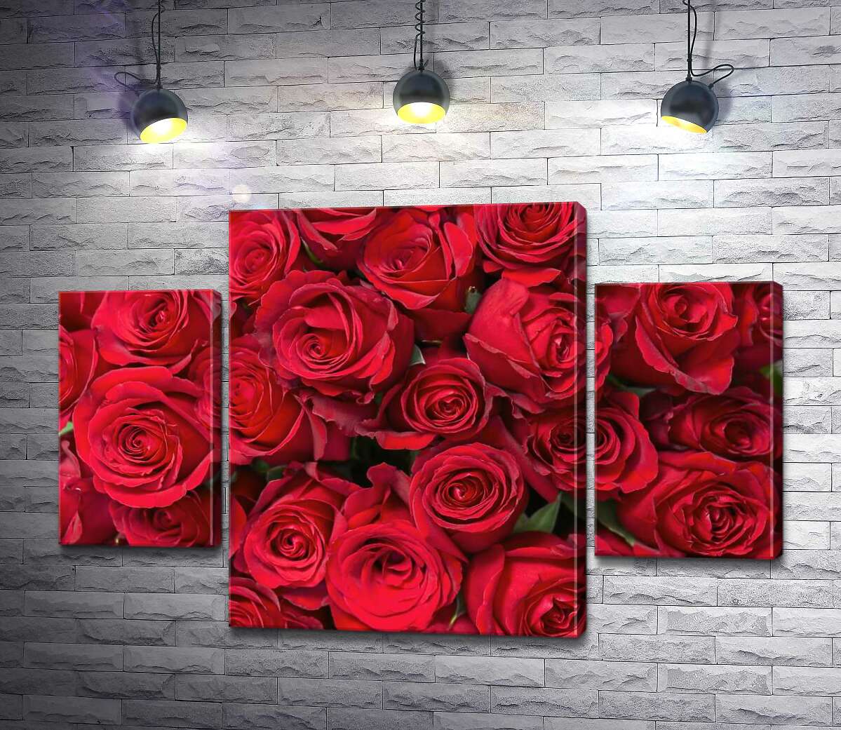 

Модульная картина ArtPoster Розы в багряном ковре 80x54 см Модуль №7
