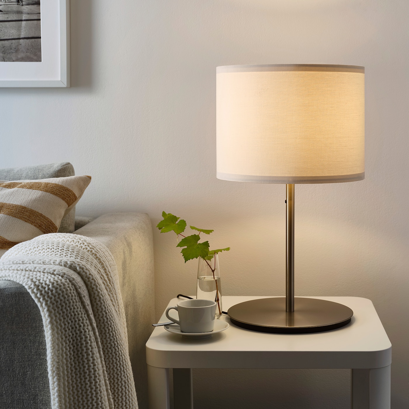 

Лампа настільна, білий/нікельований RINGSTA SKAFTET IKEA 993.859.56