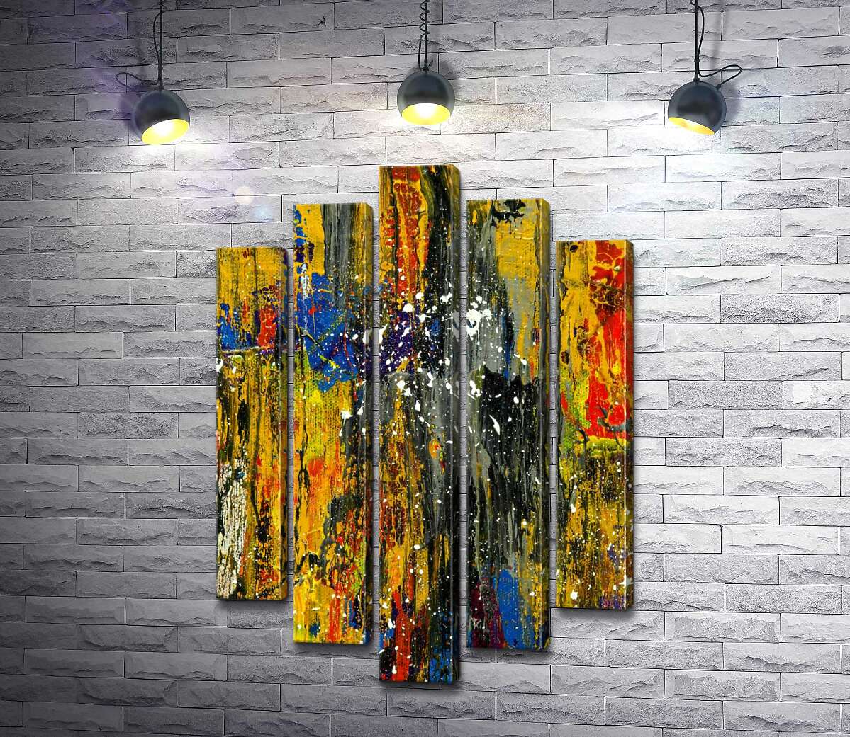 

Модульная картина ArtPoster Соединение желтого и черного в абстракции – Стив Джонсон (Steve Johnson) 130x197 см Модуль №26