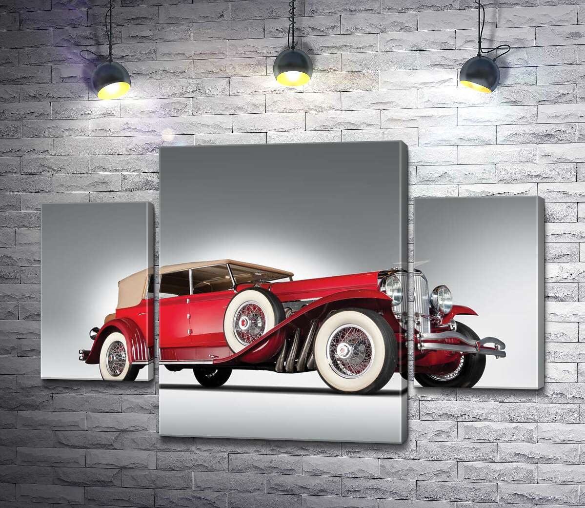 

Модульная картина ArtPoster Старинный автомобиль 1920 года американской компании Duesenberg 100x69 см Модуль №7