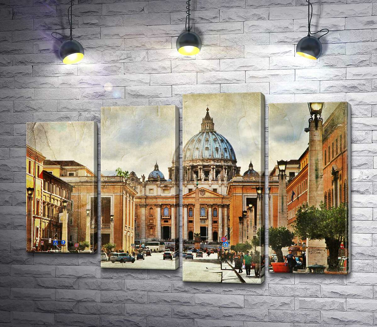 

Модульная картина ArtPoster Собор Святого Петра (St. Peter's Cathedral): вершина итальянского искусства 132x89 см Модуль №21