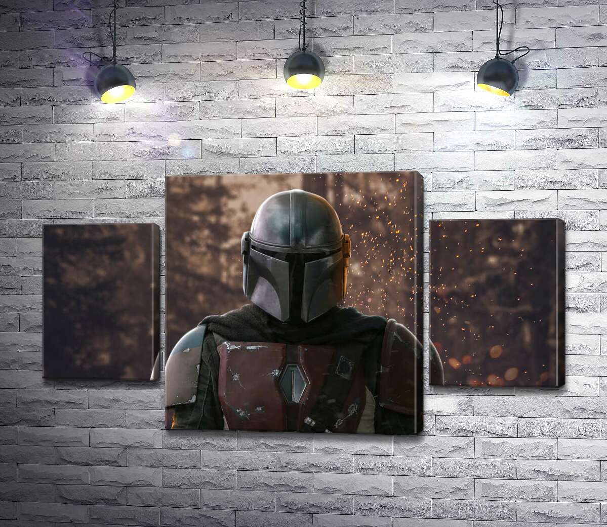

Модульная картина ArtPoster Сильный рыцарь в доспехах возвращается из боя 80x45 см Модуль №7