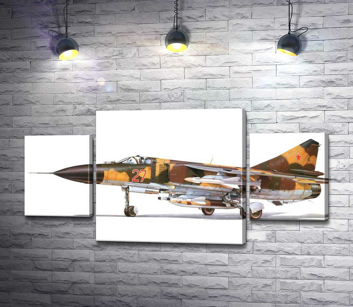 

Модульная картина ArtPoster Советский истребитель МиГ-23МЛ 131x65 см Модуль №7