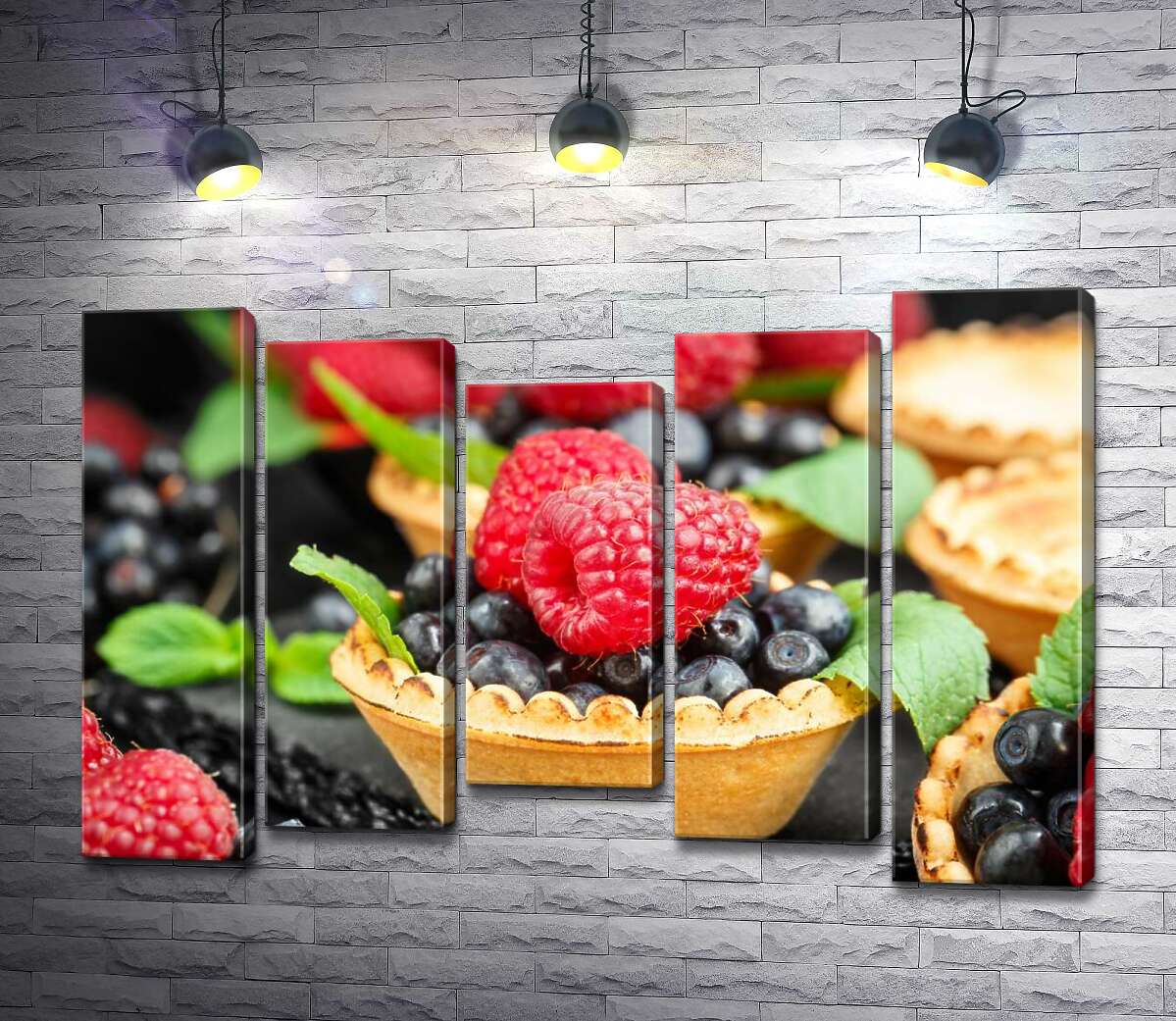 

Модульная картина ArtPoster Тарталетки со вкусом лета в ягодных начинках 100x69 см Модуль №28