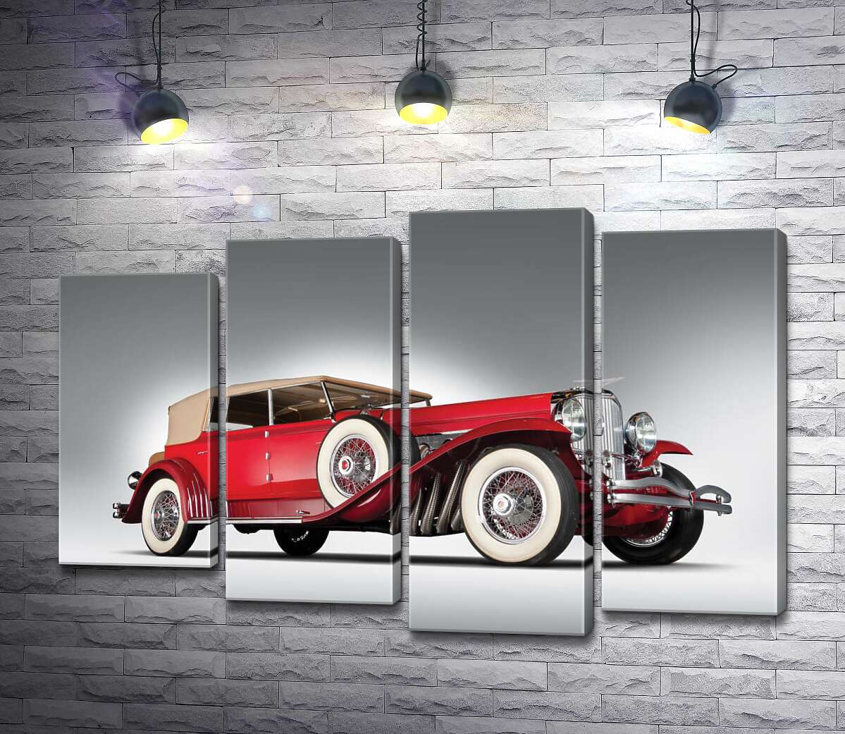 

Модульная картина ArtPoster Старинный автомобиль 1920 года американской компании Duesenberg 100x69 см Модуль №21