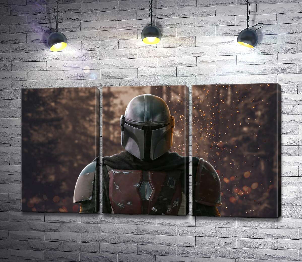 

Модульная картина ArtPoster Сильный рыцарь в доспехах возвращается из боя 102x56 см Модуль №11