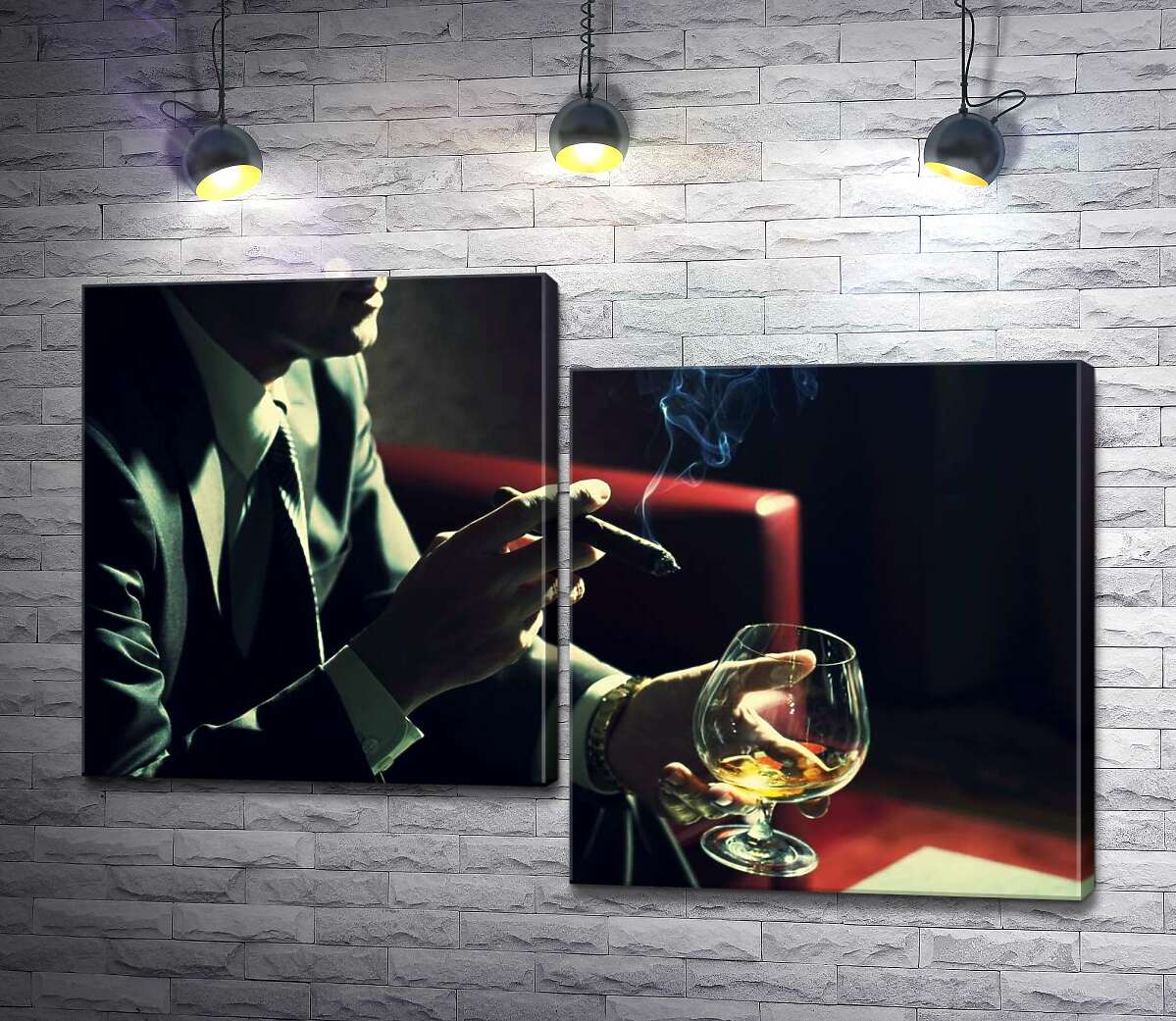 

Модульная картина ArtPoster Сигара и алкоголь: вечерний отдых мужчины 100x68 см Модуль №5