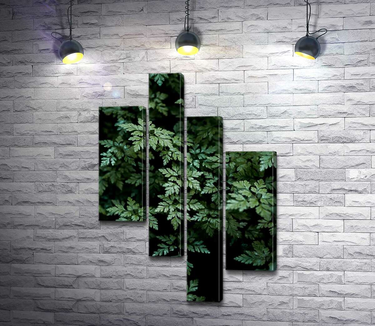 

Модульная картина ArtPoster Таинственные кусты папоротника 130x197 см Модуль №20