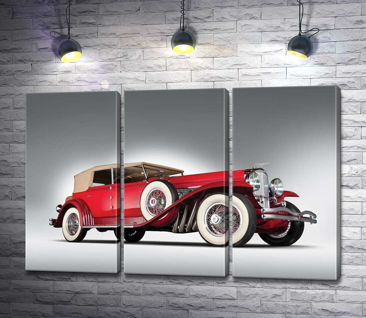 

Модульная картина ArtPoster Старинный автомобиль 1920 года американской компании Duesenberg 102x67 см Модуль №11