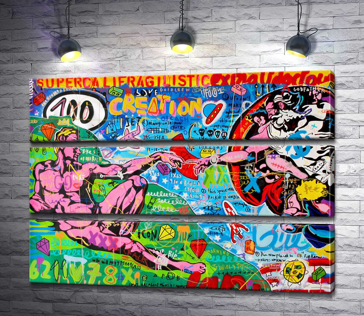 

Модульная картина ArtPoster Создание – Джисбар 86x60 см Модуль №13