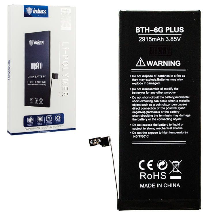 

Аккумулятор inkax Apple iPhone 6G Plus 2915 mAh AAAA