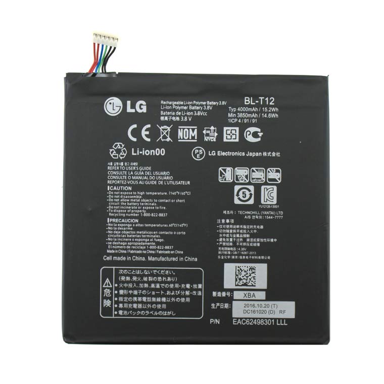 

Аккумулятор LG BL-T12 4000 mAh G Pad 7.0 V400, G Pad 7.0 V410 AAAA/Original тех.пакет