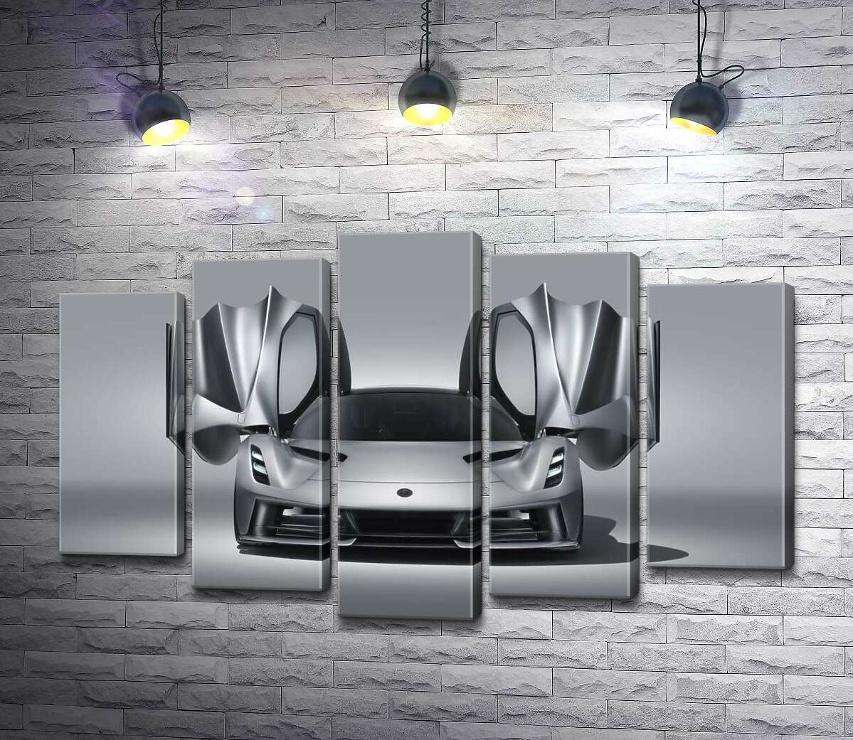 

Модульная картина ArtPoster Утонченность форм спортивного автомобиля Lotus Evija 130x83 см Модуль №26