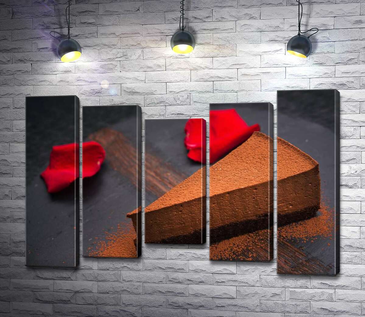 

Модульная картина ArtPoster Трюфельный торт с воздушным муссовым слоем 130x88 см Модуль №28