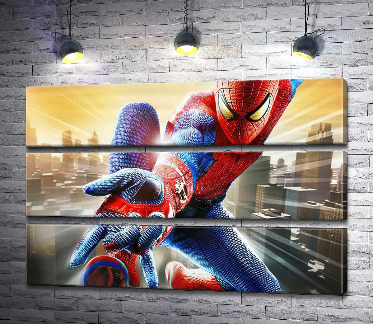 

Модульная картина ArtPoster Человек-паук (Spider-Man) в полете выпускает свое оружие 100x66 см Модуль №13