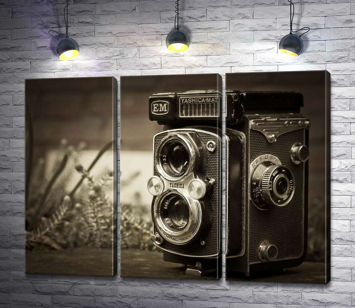 

Модульная картина ArtPoster Японское чудо 80-х в фотоаппарате Yashica-Mat 60x45 см Модуль №11