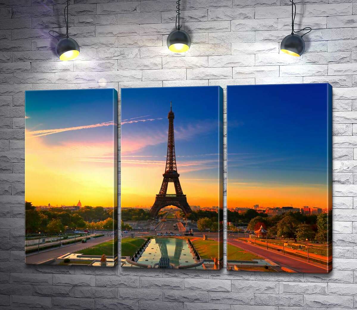 

Модульная картина ArtPoster Утро поднимает лучи на Эйфелеву башню (Eiffel Tower) 132x87 см Модуль №11
